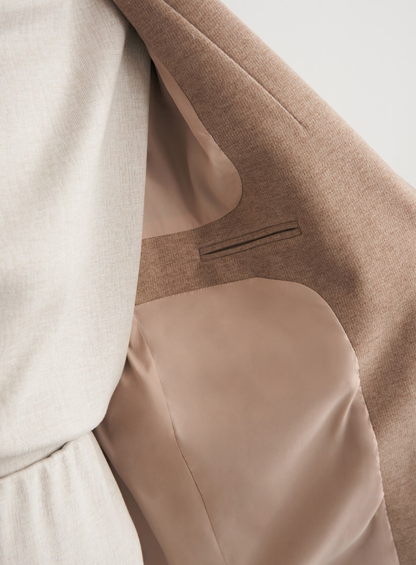 俐落單釦休閒西裝外套